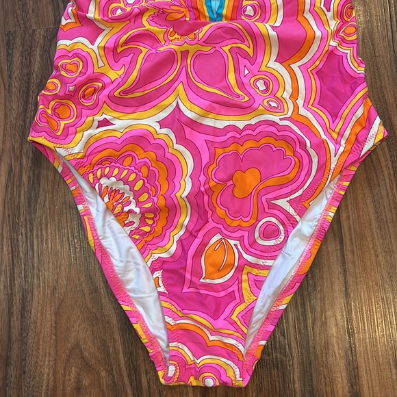 Trina Turk Morning Sunrise Plunge One Piece - Picture 12 of 14